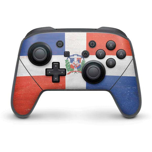 Dominican Republic Flag Distressed Nintendo Skins